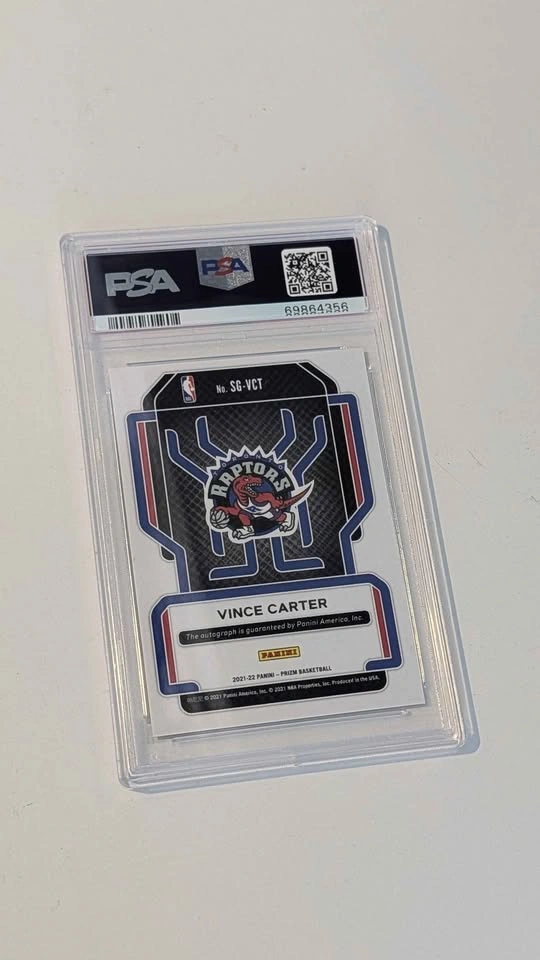 2021 prizm Vince Carter signatures - photo 2