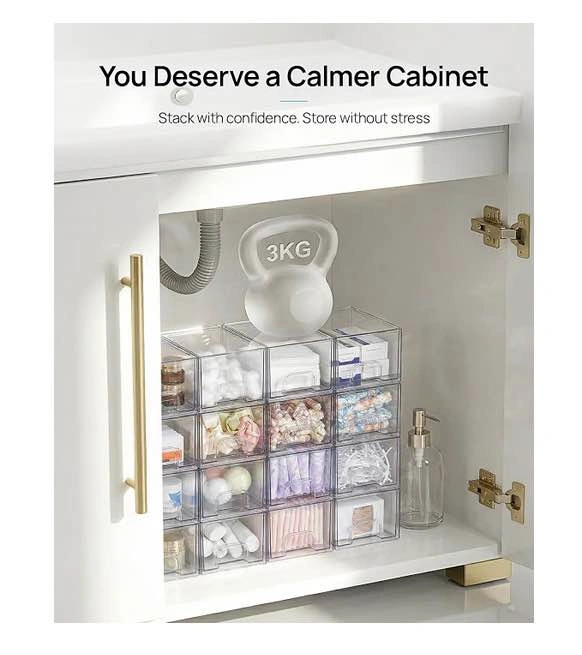 Stackable Clear Acrylic Storage Drawers - photo 3