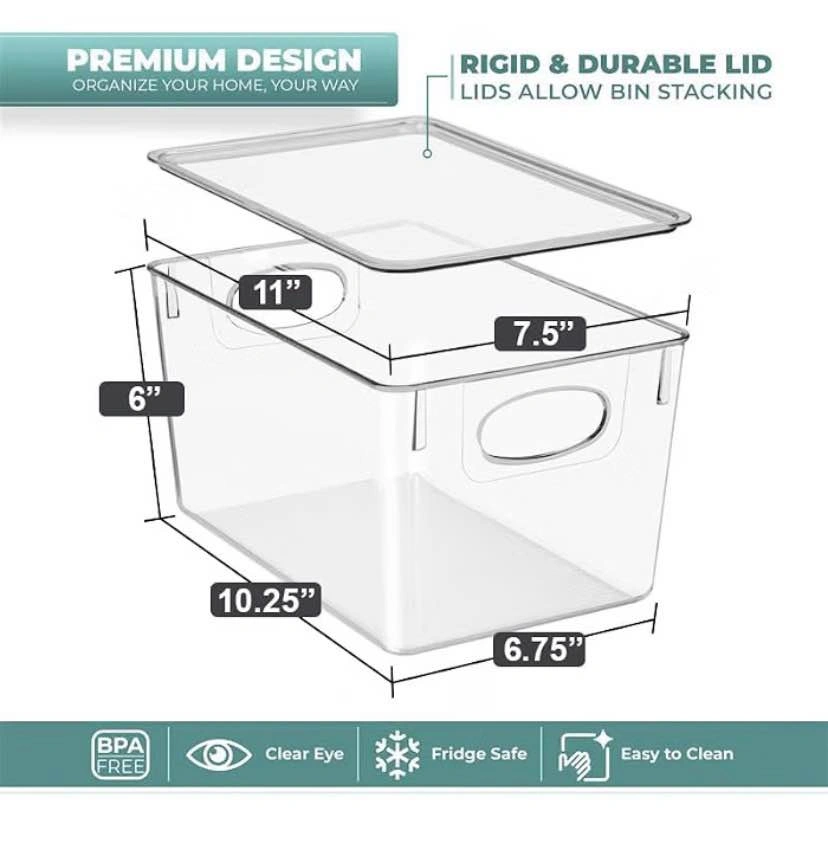 Sorbus Organizer Bins with Lids - photo 2