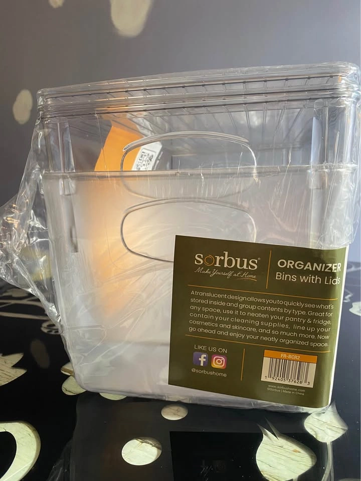 Sorbus Organizer Bins with Lids - photo 3