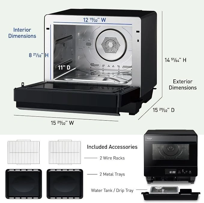 Panasonic HomeCHEF NU-SC180B 7-in-1 Steam Multi-Oven - photo 2