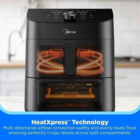 Midea MAD113MCAF 11-Qt Two-Zone Smart Air Fryer Oven - photo 2