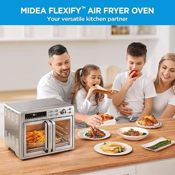 Midea 26.4Qt Air Fryer Toaster Oven, 10-in-1, SS - Brand New - photo 2