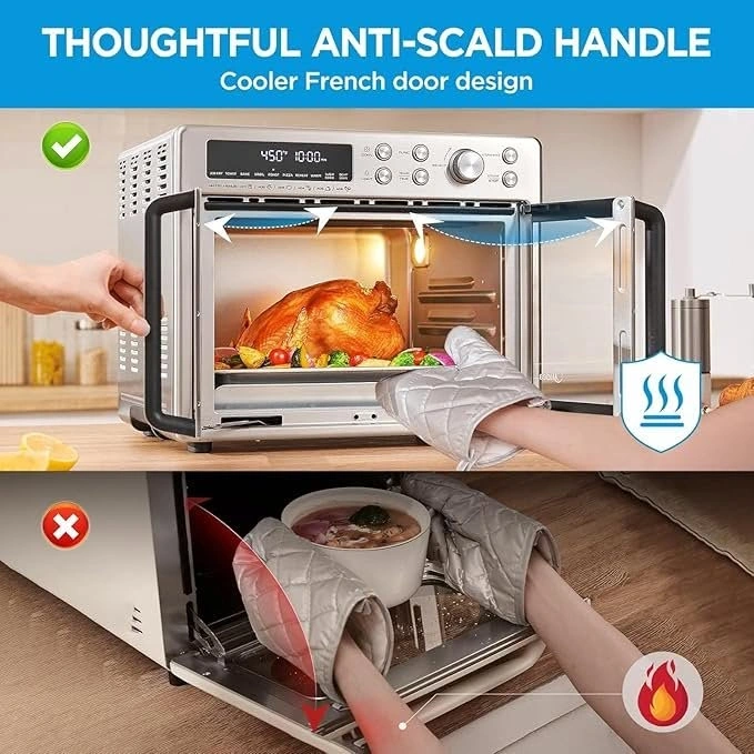 Midea 26.4Qt Air Fryer Toaster Oven, 10-in-1, SS - Brand New - photo 4