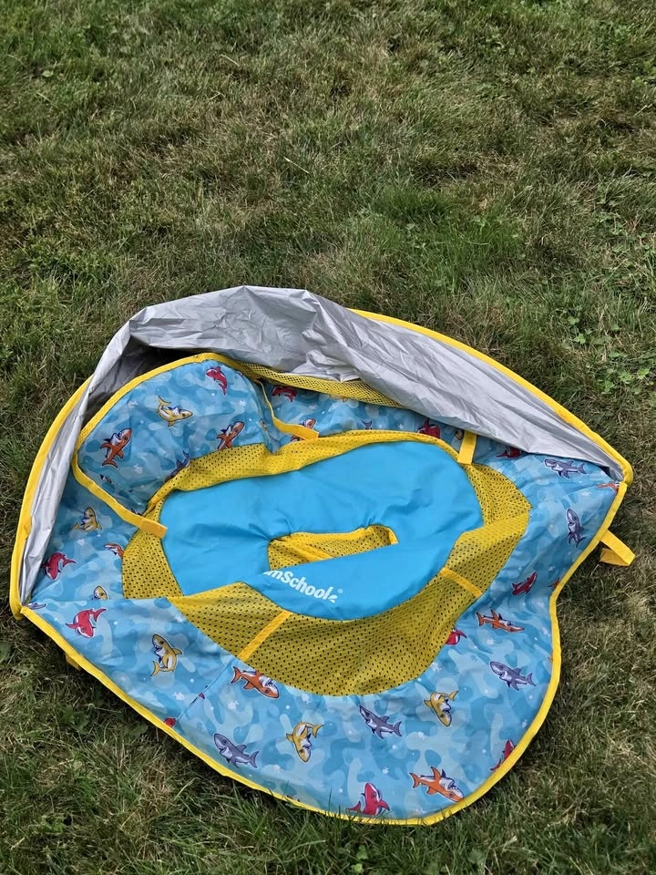 SwimWays Sun Canopy Inflatable Baby Spring Float