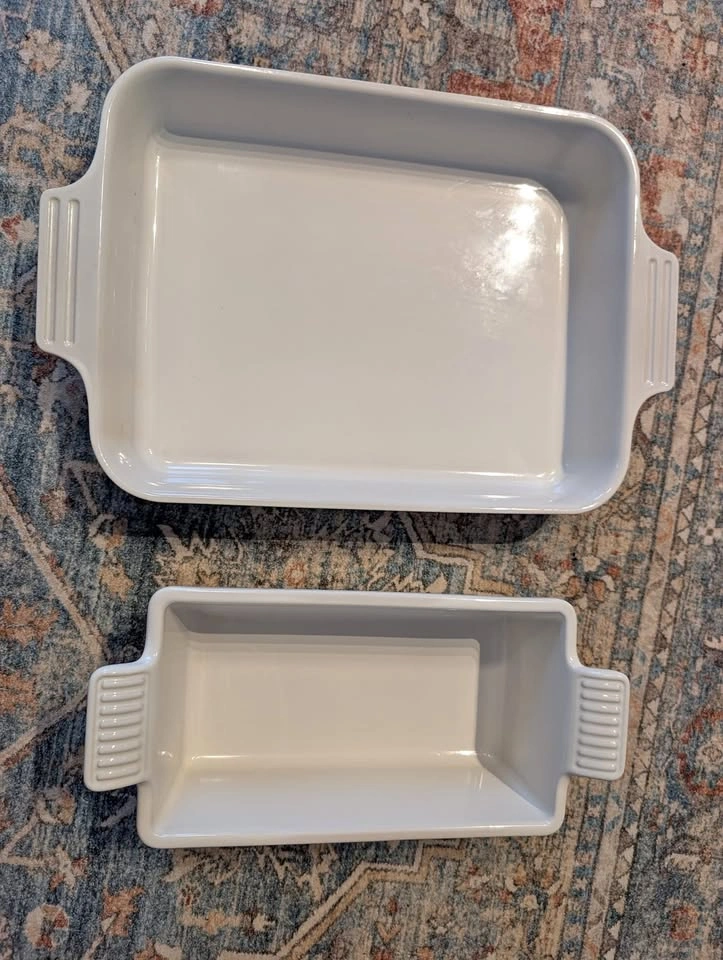 LE CREUSET Ceramic Baking Dish Set with Baking Rack