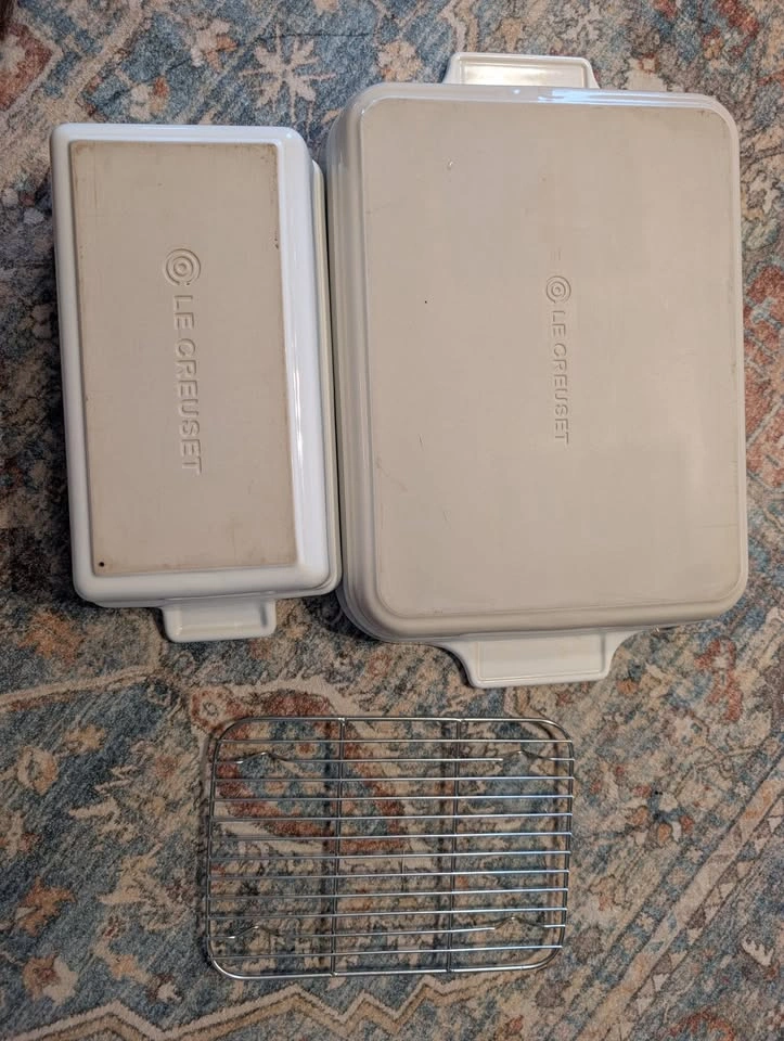 LE CREUSET Ceramic Baking Dish Set with Baking Rack - photo 2
