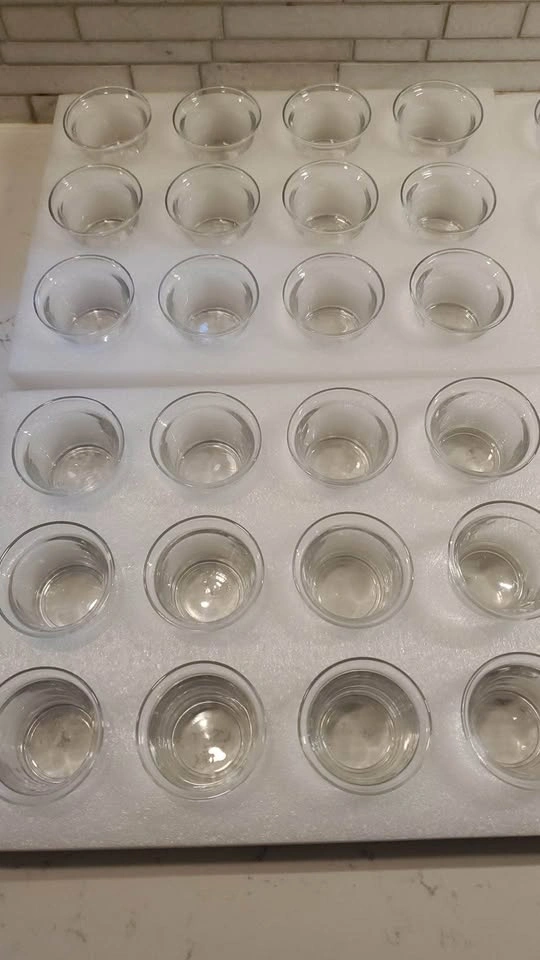 Bulk Clear Glass Votive Candle Holders 48 pieces - photo 2