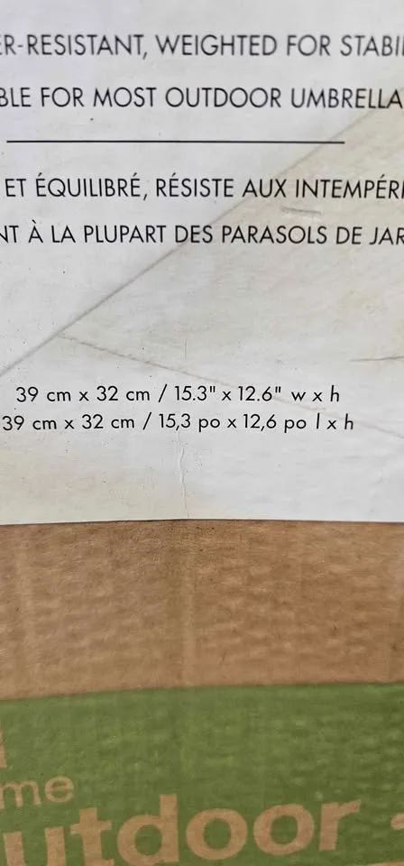 Umbrella base/stand image indicator(6)