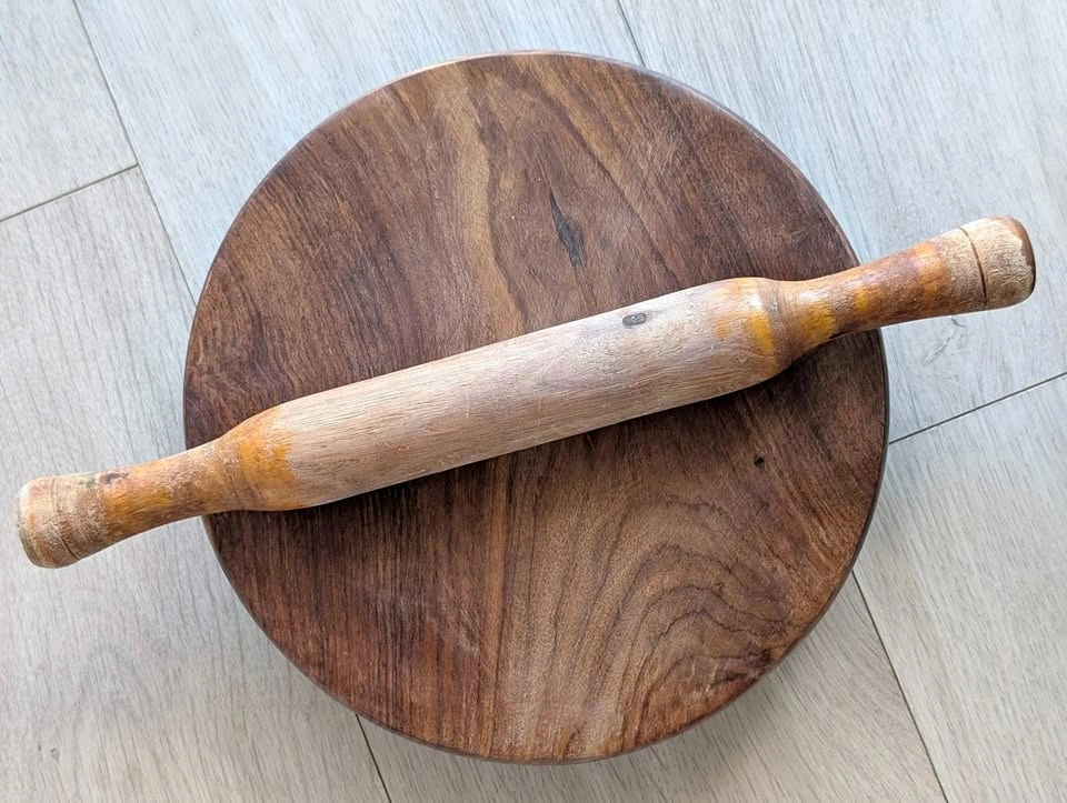 Roti Rolling Pin and Round Board Set – Chakla Belan