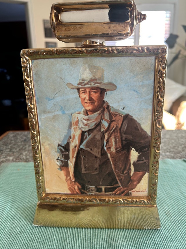 John Wayne 1979 Bourbon Decanter