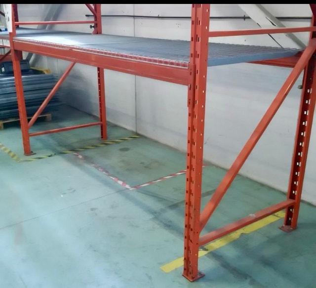 3-Tier Industrial Shelf Galvanized Steel Decks