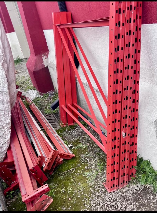3-Tier Industrial Shelf Galvanized Steel Decks - photo 2