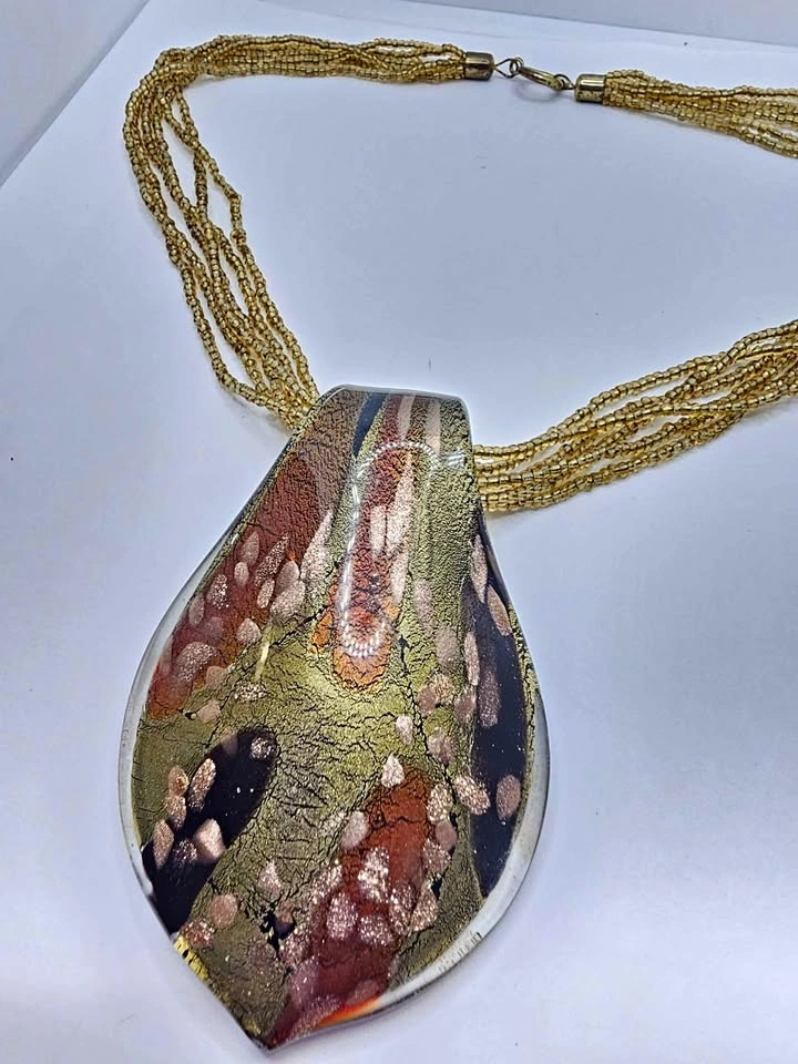 Murano Glass Pendant Necklace