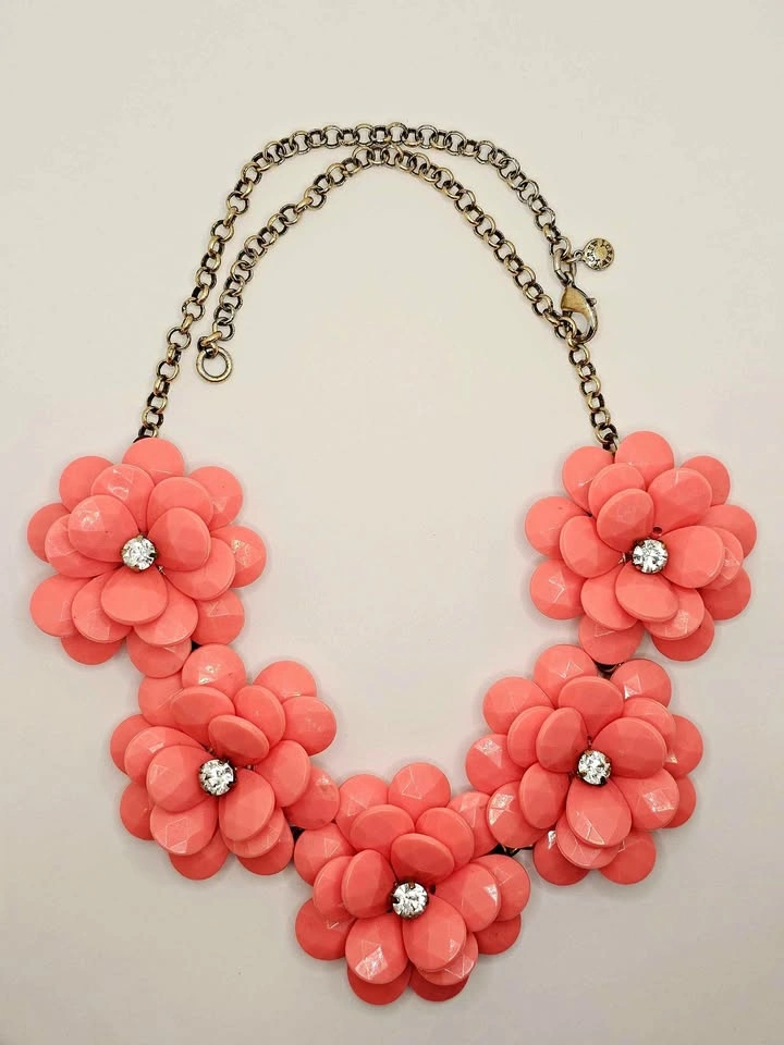 J Crew Statement Flower Necklace
