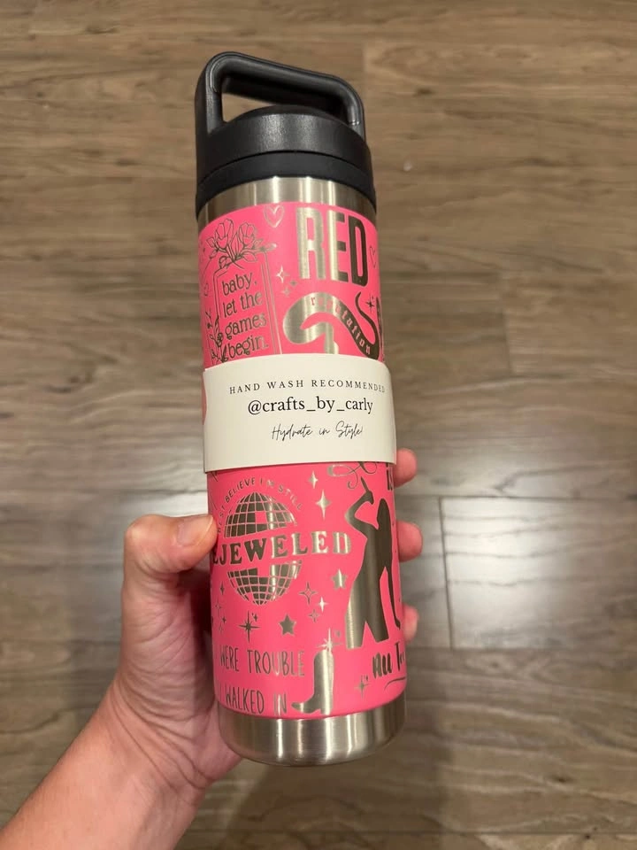 Crafts by Carly Engraved Taylor Swift Swiftie Water Bottle - photo 2