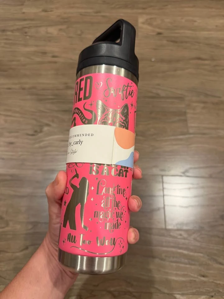 Crafts by Carly Engraved Taylor Swift Swiftie Water Bottle - photo 3