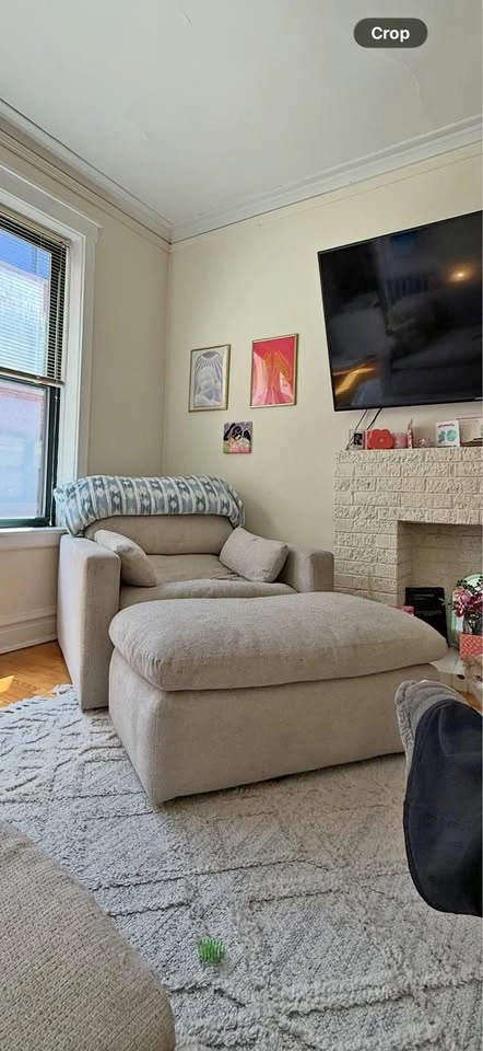 Arm chair (& a half) and ottoman from Ashley