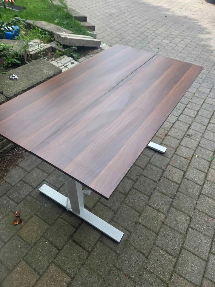 48” x 28” Electric Standing Desk – Height Adjustable – Walnut - photo 2