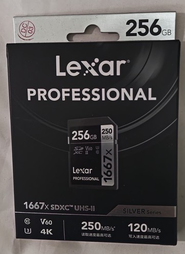 Lexar Pro 256GB 1667X SDXC UHS-II/U3