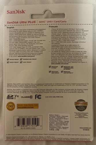 SanDisk Ultra Plus SDHC UHS-I Card 32GB 130 MB/s - photo 2