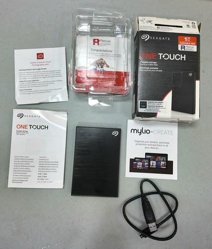 Seagate One Touch 1TB External Hard Drive - Black - photo 2