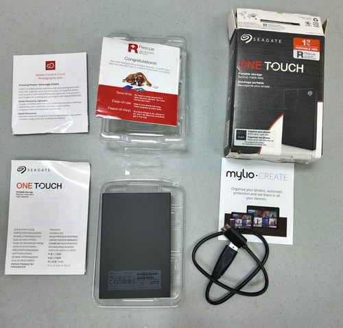 Seagate One Touch 1TB External Hard Drive - Black - photo 3