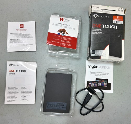 Seagate One Touch 1TB External Hard Drive - Black - photo 4