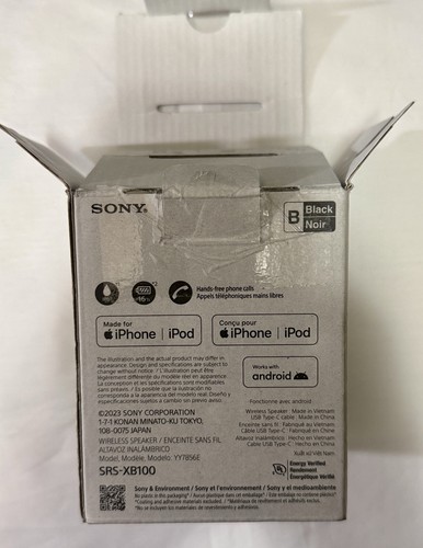 Sony SRS-XB10 Portable Speaker System - Black