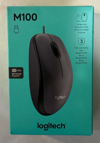 Logitech M100 Wired Optical Mouse