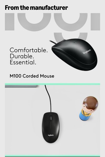 Logitech M100 Wired Optical Mouse - photo 3