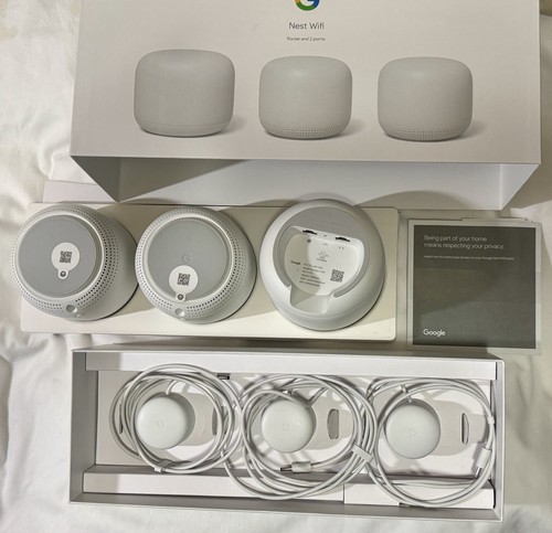 Google Nest Wi-Fi AC2200 Mesh System (2-Pack) - Snow