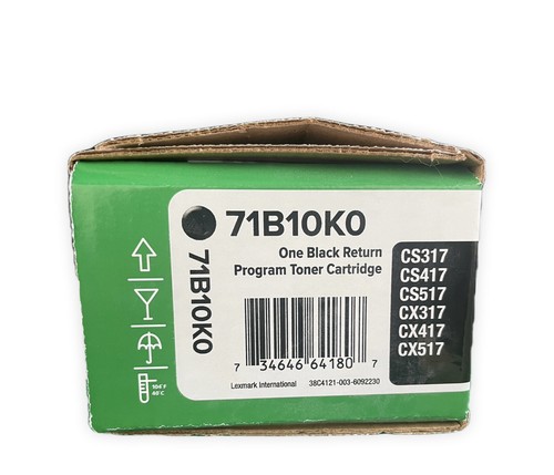 Lexmark 71B10K0 Return Program Toner Cartridge - Black - photo 2