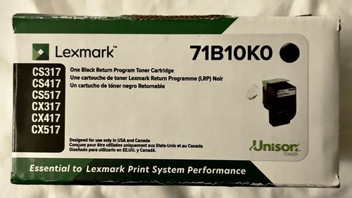 Lexmark 71B10K0 Return Program Toner Cartridge - Black - photo 3