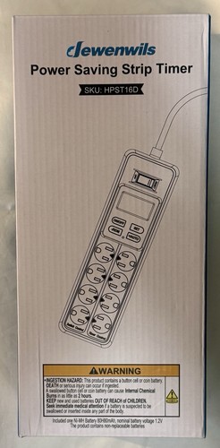 DEWENWILS 8-Outlet Power Strip with Timer - photo 2