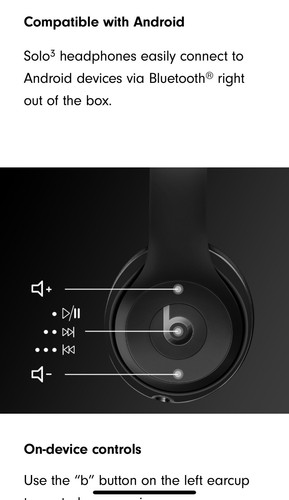 Beats by Dre Solo 3 Wireless - Black Open Box - photo 3