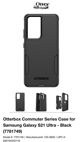 OtterBox Defender for Samsung Galaxy S21 Ultra-Black