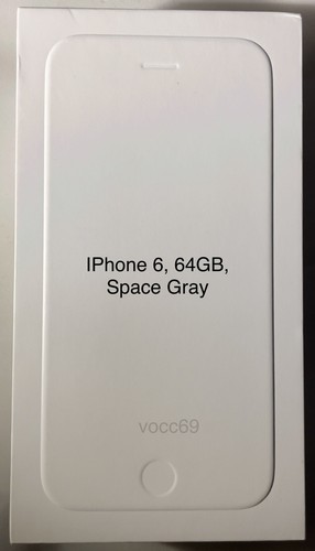 Empty Box Only for iPhone 6 Space Gray 64GB