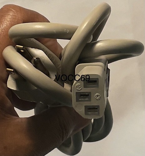 3-Prong to IEC C-13, 3ft AC Power Cord for Computers