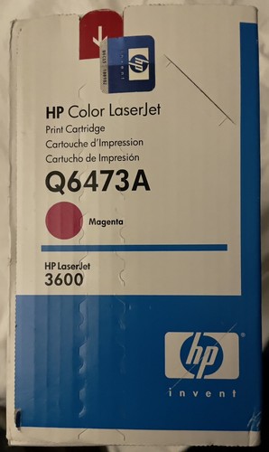HP Q6473A Magenta Color Laserjet Print Cartridge 3600 - photo 2
