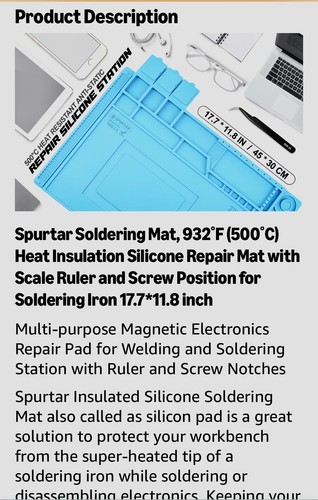 Spurtar Silicone Soldering Mat - photo 3