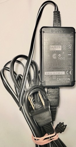 Genuine Sony AC-L200 AC Adapter Power Supply Handycam - photo 4