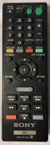 Sony BD RMT-B115A Remote Control - photo 2