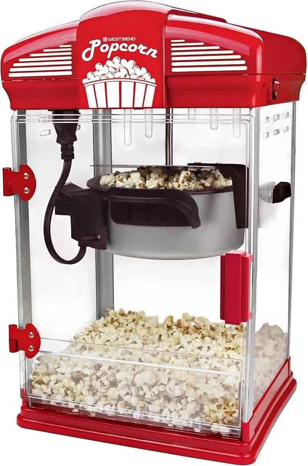 NEW West Bend Theater Crazy 4-Qt Popcorn Machine