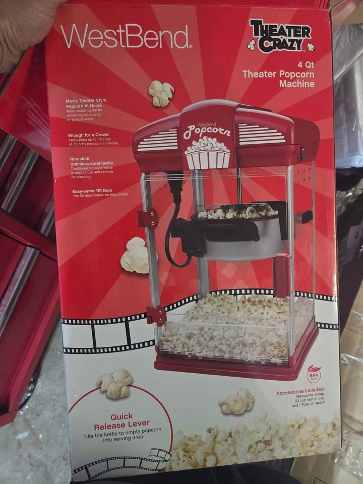 NEW West Bend Theater Crazy 4-Qt Popcorn Machine - photo 4