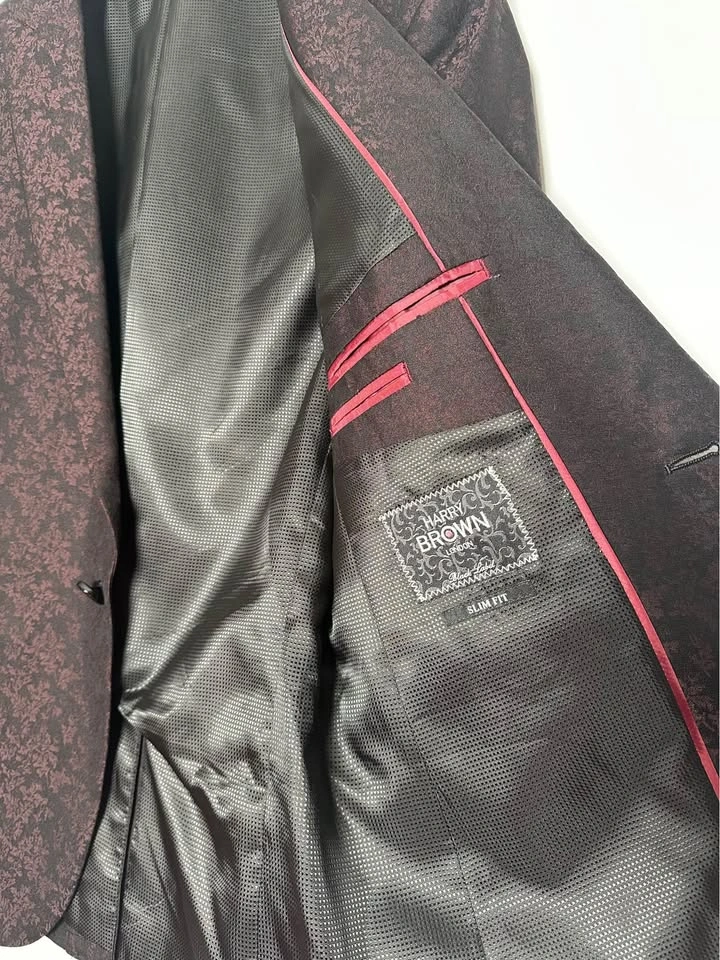 Harry Brown London Black Label Slim Fit Floral Blazer 38R - photo 5