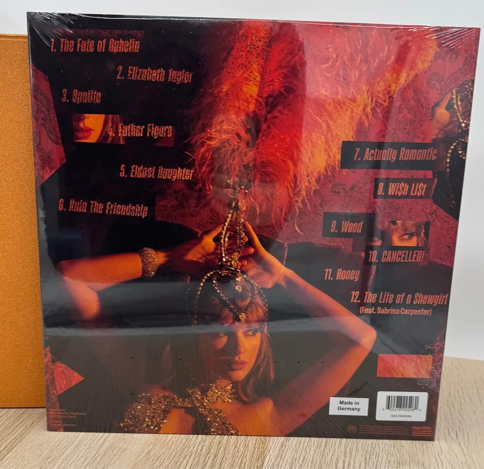 SEALED Taylor Swift-The Life of a Showgirl Orange Vinyl - photo 2