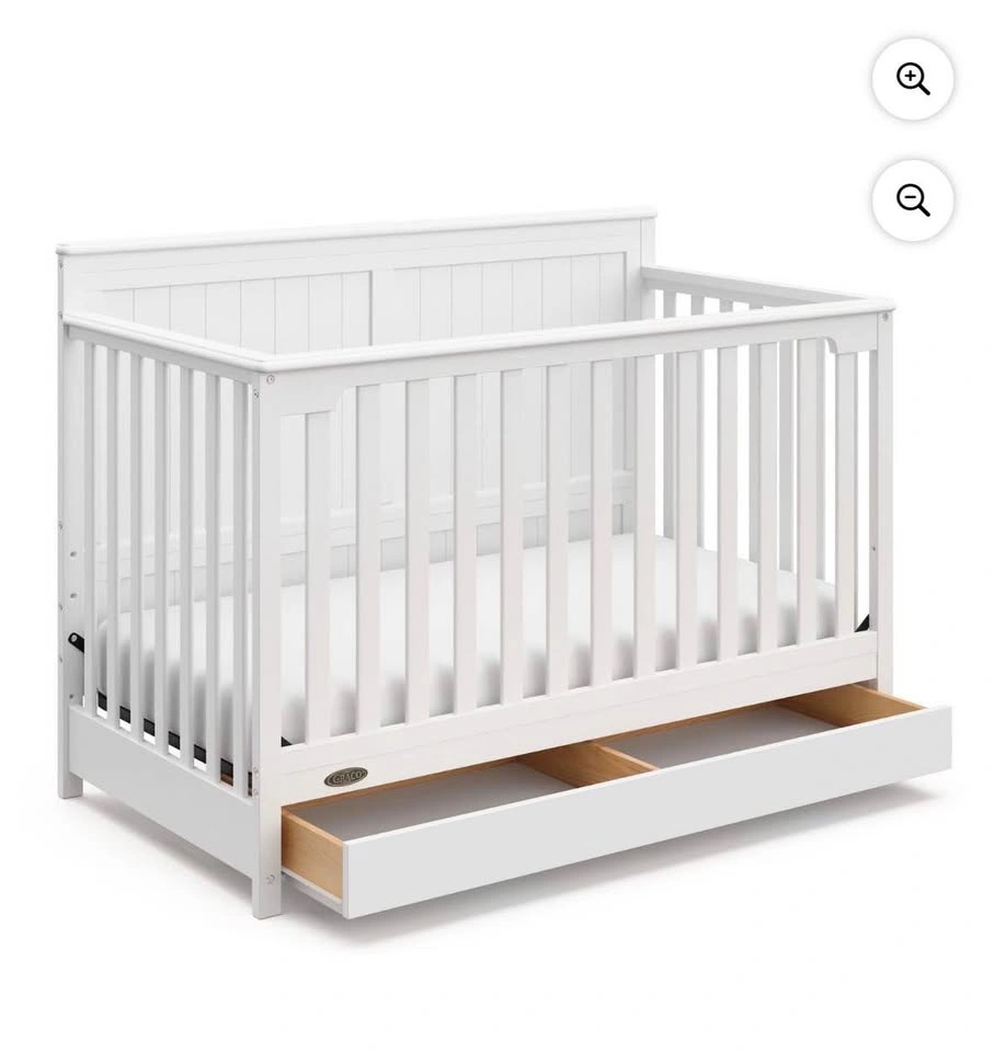 Graco Melrose 5-in-1 Convertible Crib with Drawer — White - photo 2
