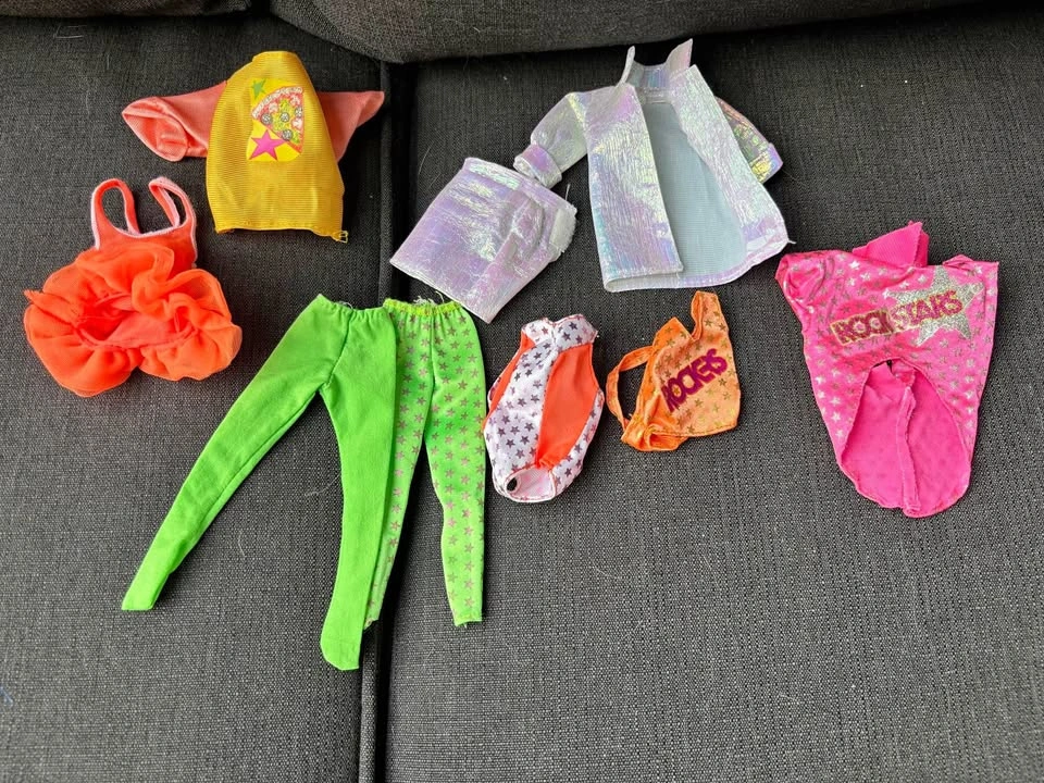 Vintage Barbie and the Rockers Doll Clothes Lot
