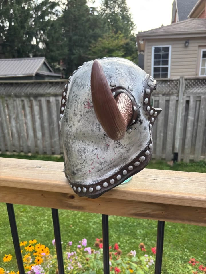 Epic Horned Viking Costume Helmet / Barbarian Hat (Halloween) - photo 4